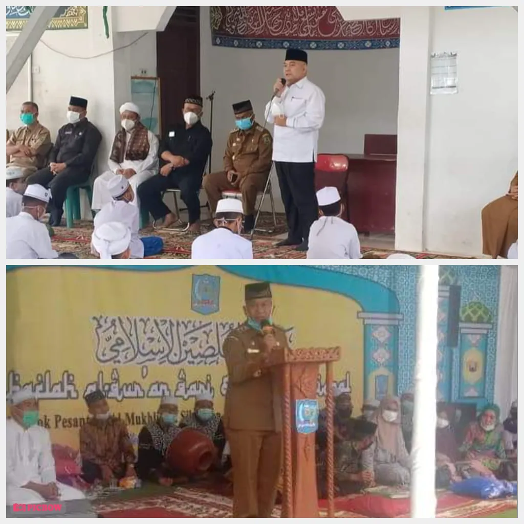 Wabup Zarnawi dan Ketua LPTQ Sumut Kunjungi Ponpes Al Mukhlisin dan Al Amin Mompang