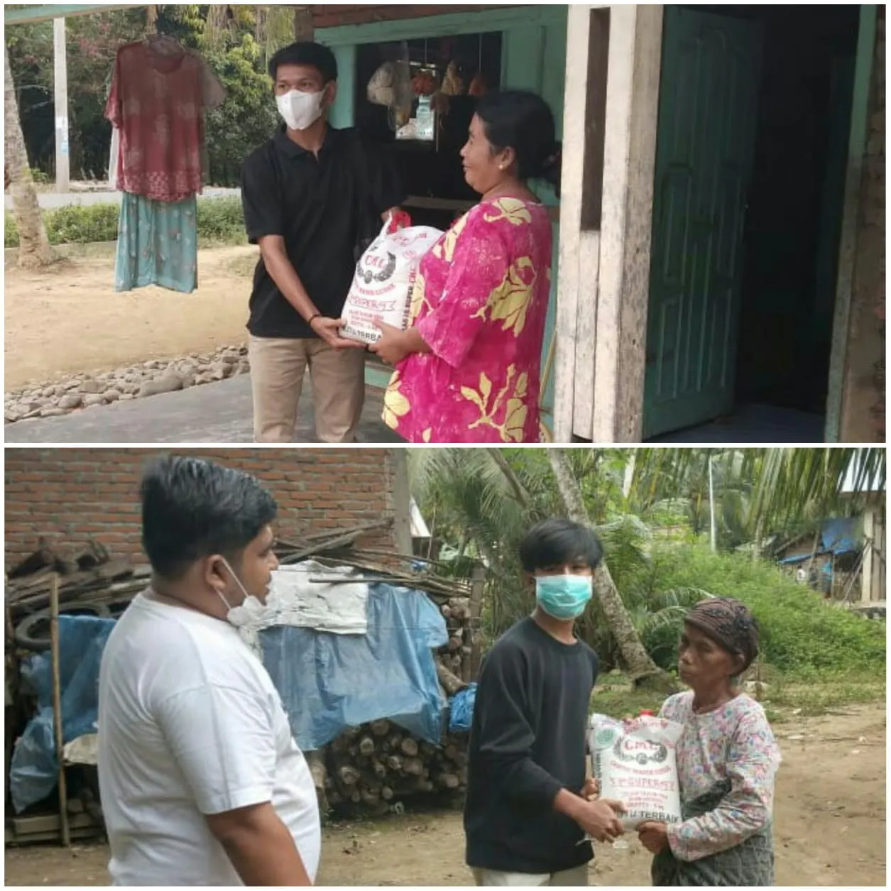 AMP Peduli Beri Sembako Kepada Lansia Barumun Selatan