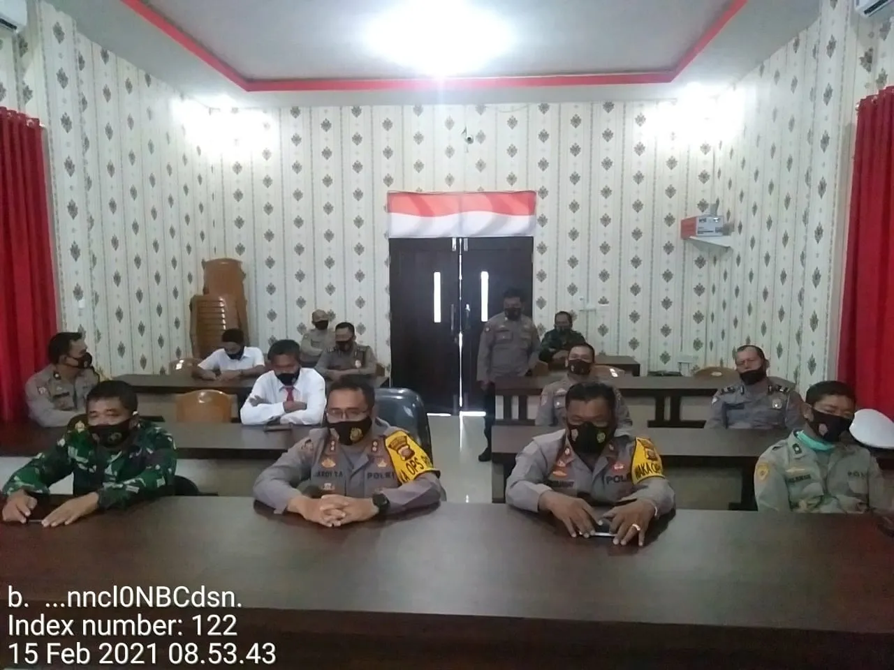 Kapolres Palas Jarot Ikuti Video Conference Rapim TNI-Polri