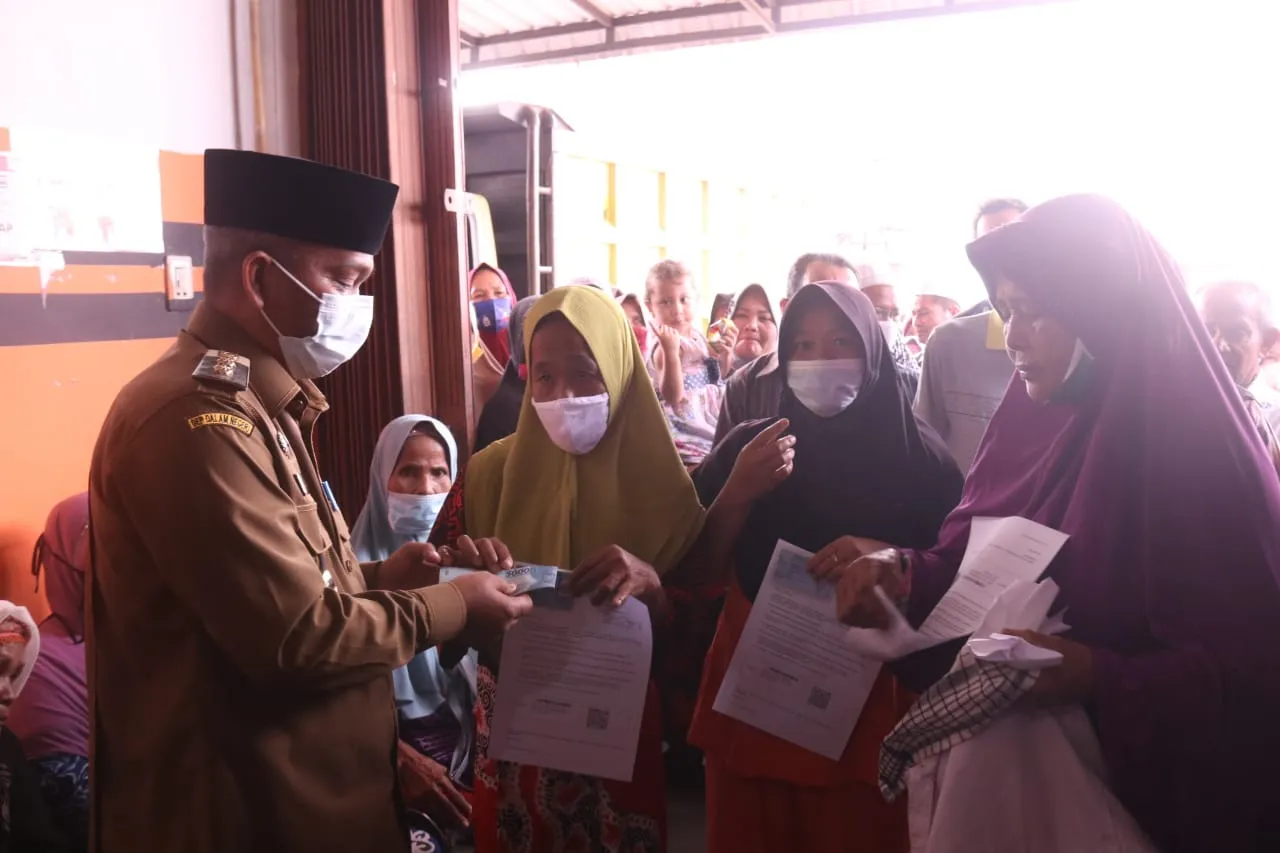 Di Kabupaten Palas : 7472 KK Penerima BST Kemensos Tahap I
