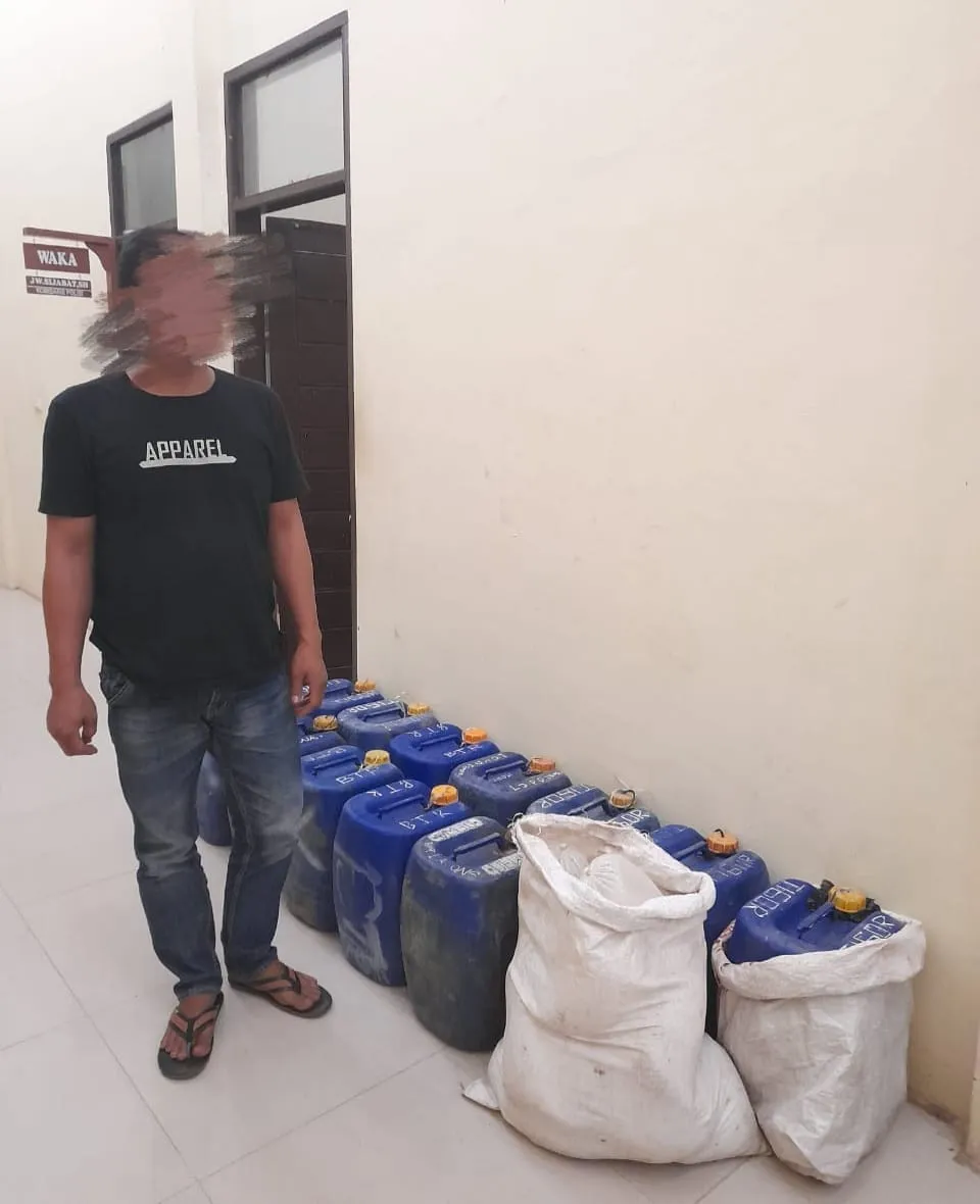 Penjual Miras Online ,Terjaring Razia Pekat Sat Sabhara Polres Palas