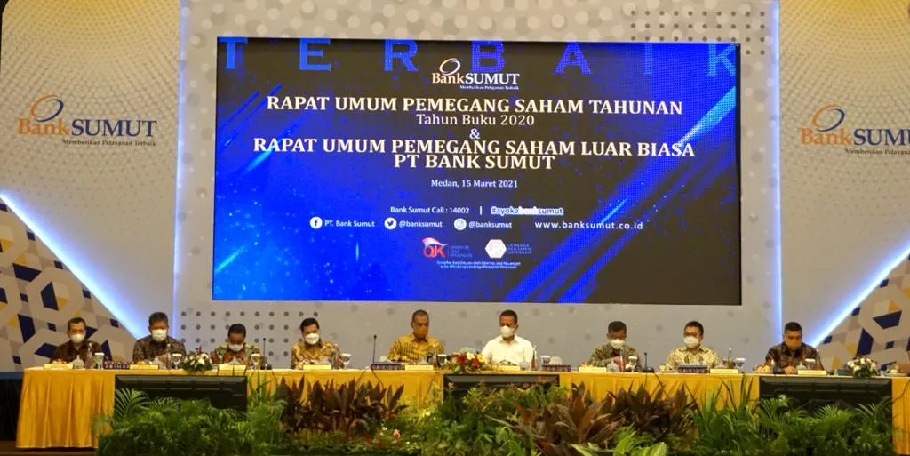 Aset Bank Sumut 2020 Melesat Naik Menjadi Rp 33,5 Triliun. Syaiful Azhar Komisaris Utama Independen