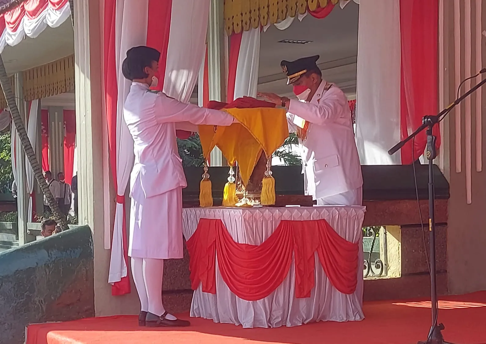 Pemko Tebing Tinggi Gelar Upacara HUT RI Ke-76