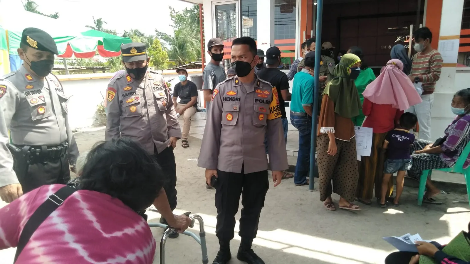 Polres Batu Bara Full Tim Kawal Pencairan Dana Bansos