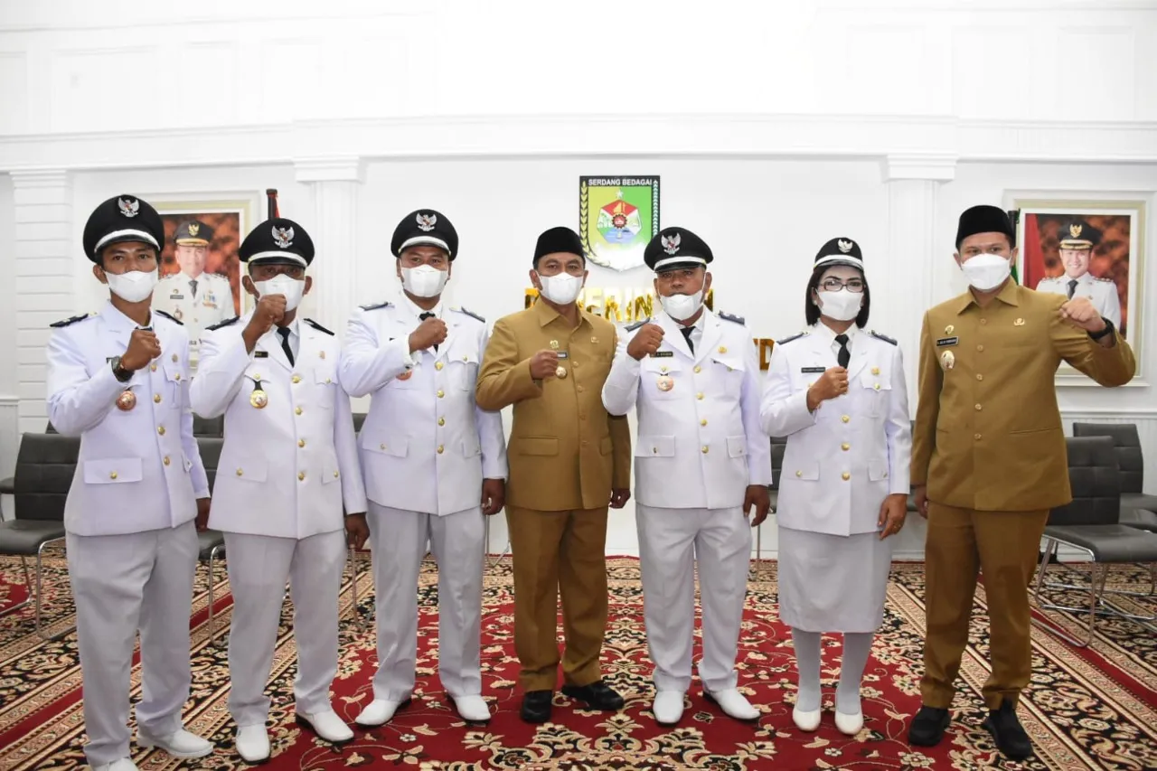 99 Kepala Desa Sergai Dilantik