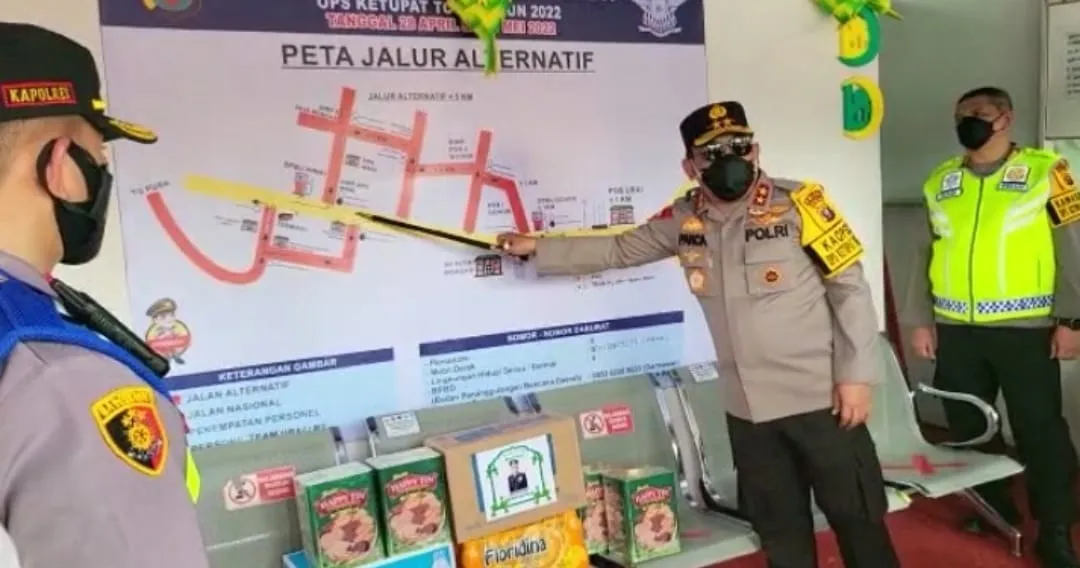 One Way Arus Balik, Kapolda Sumut Tinjau Pos Pengamanan Medan - Aceh