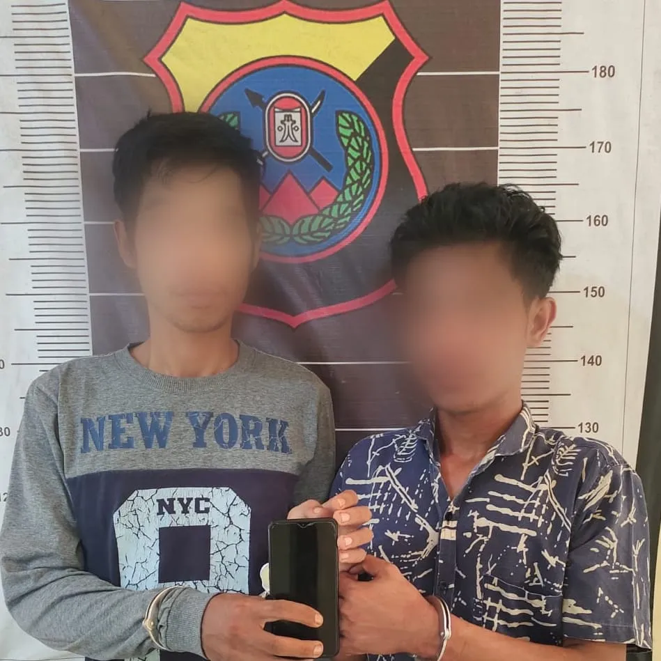 Polsek Lima Puluh Ringkus 2 Pencuri HP