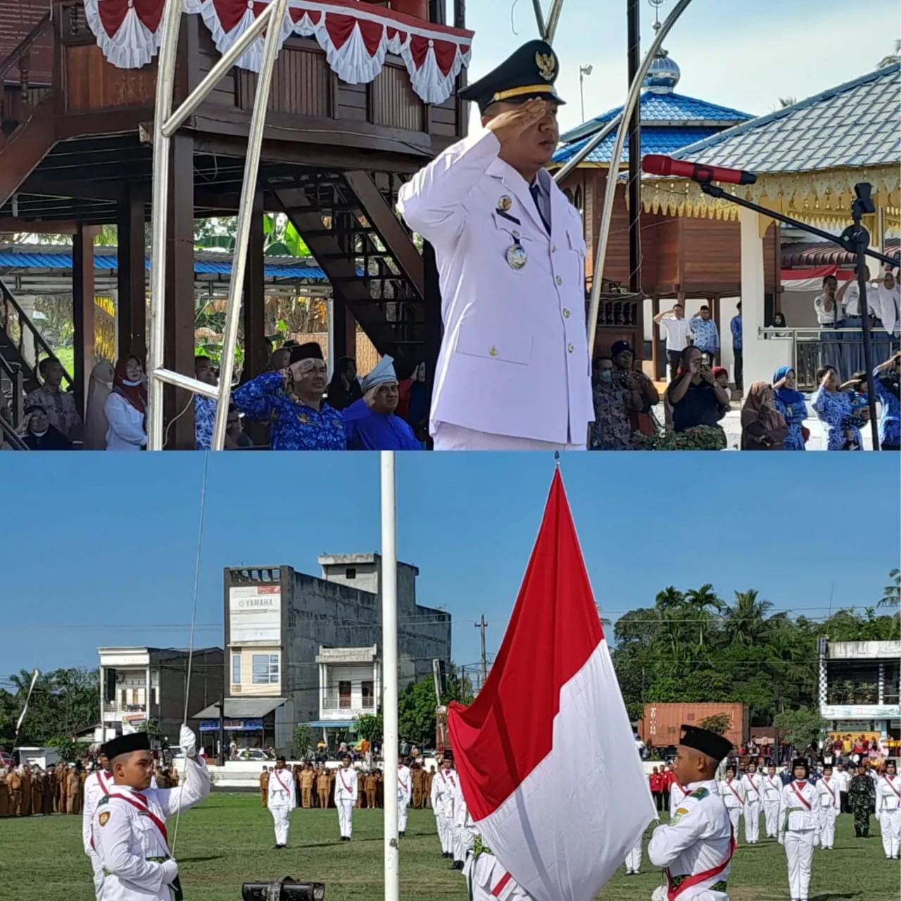 HUT RI Ke-77 Di Kecamatan Air Putih Disambut Meriah Masyarakat