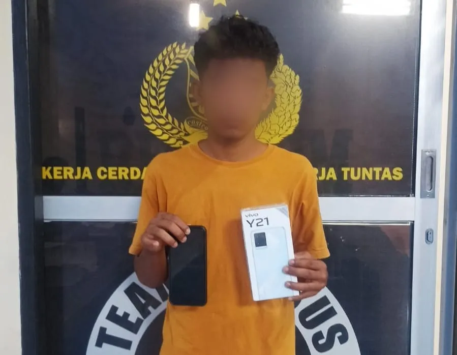 Curi HP dan Uang Rp 16 Juta, Anak Batu Bara Diamankan Polsek Labuhan Ruku