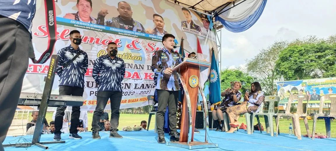 DPD IPK Langkat Dilantik.Ricky Anthony : Ayo Dukung Kader Kader IPK Jadi Bupati, Walikota dan Anggota Dewan