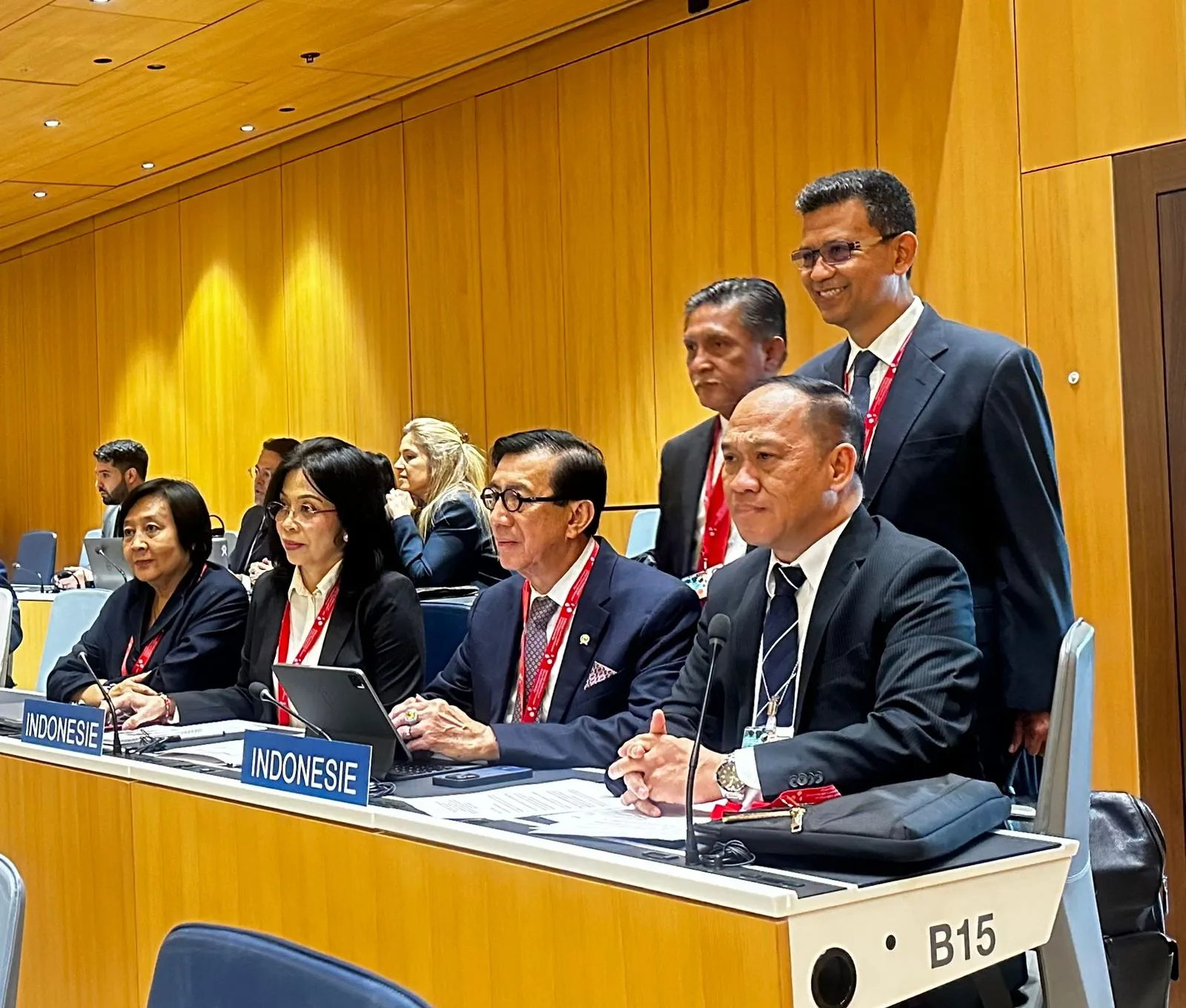 Menkumham Yasonna Laoly Pimpin Delegasi RI dalam Konferensi Diplomatik di WIPO Jenewa.