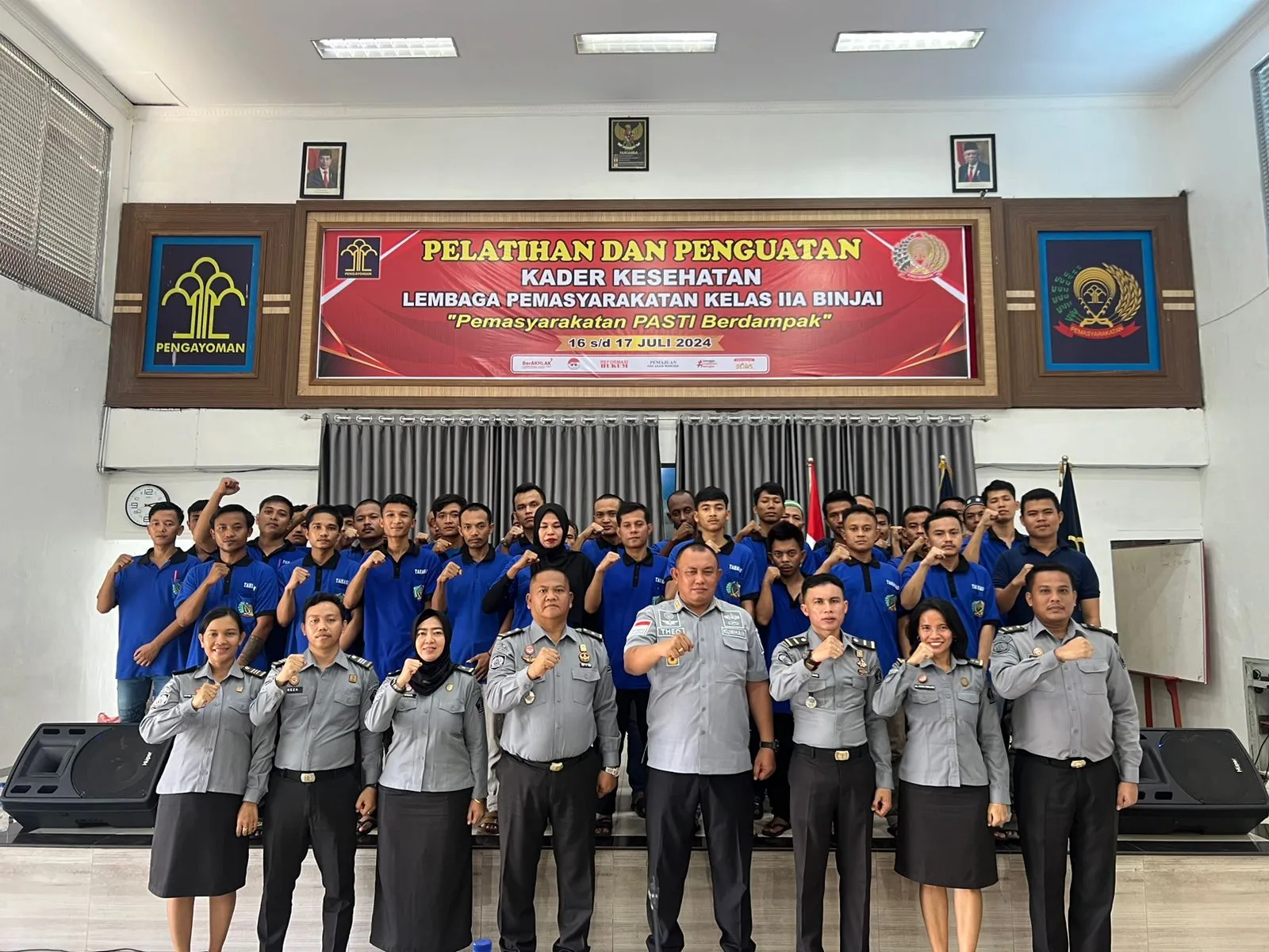 Pelatihan dan Penguatan Kader Kesehatan Bagi WBP Lapas Binjai.
