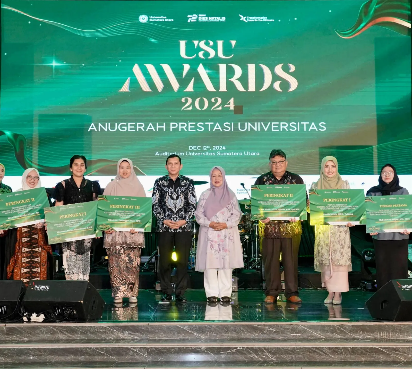 USU Award 2024 : Penghargaan Terhadap Dosen, Tendik dan Mahasiswa Berprestasi.