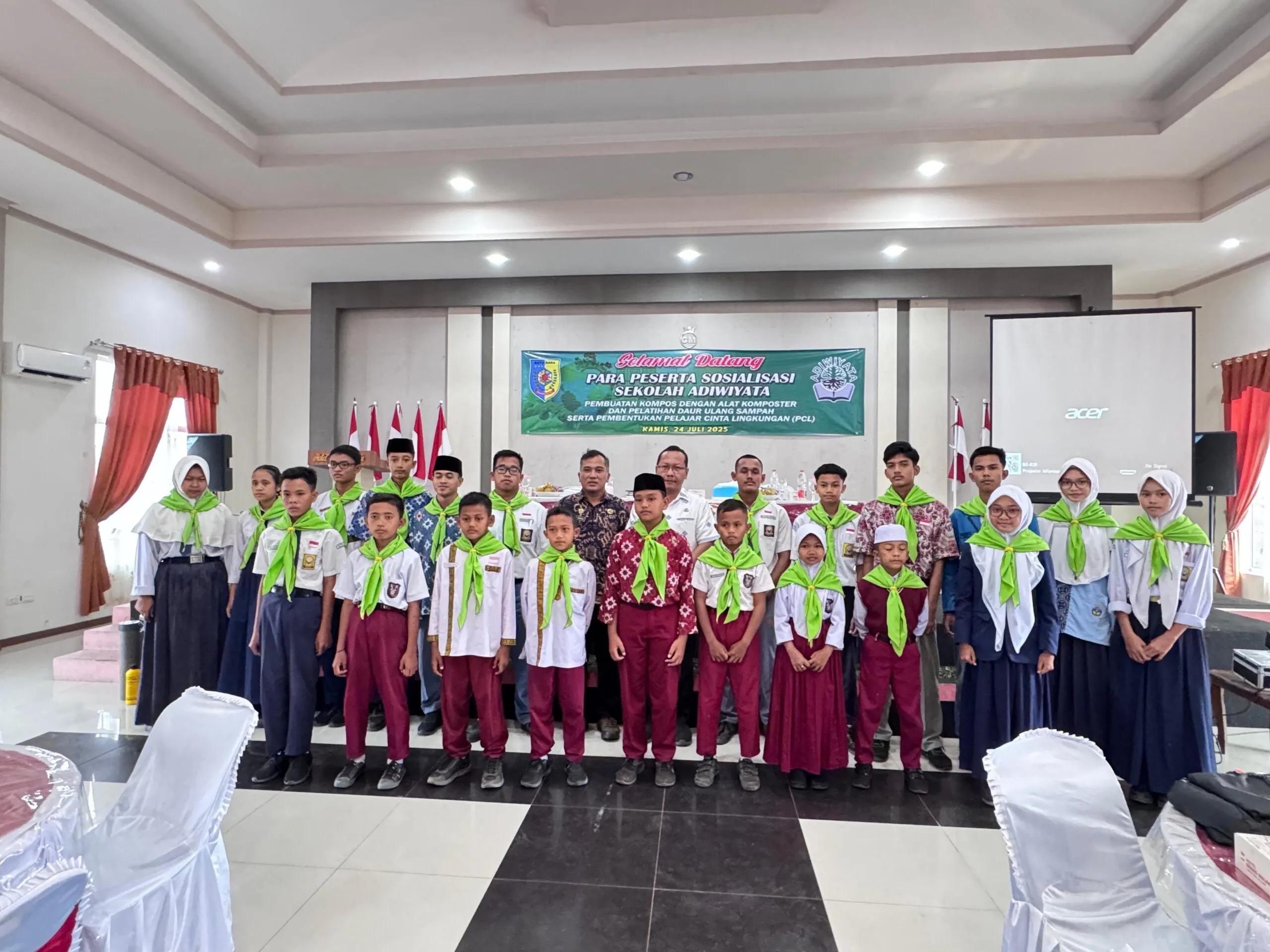 Perkim-LH Batu Bara Sosialisasi Sekolah Adiwiyata: Bangun Karakter Cinta Lingkungan Sejak Dini