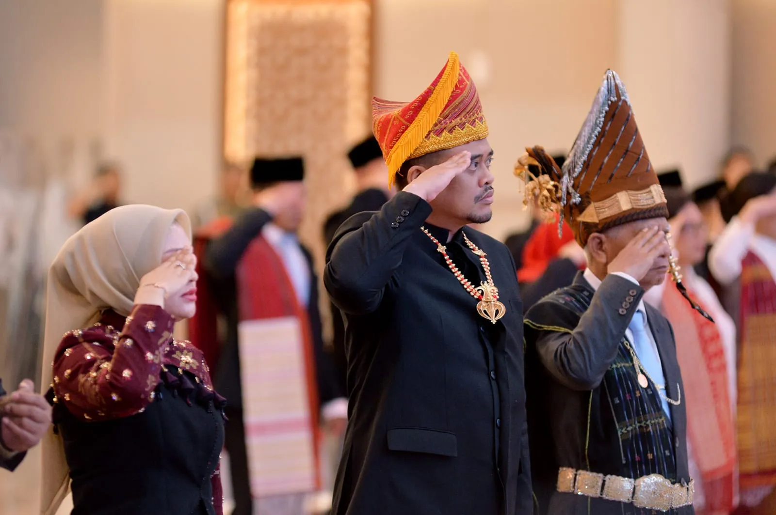 Gubernur Bobby Nasution dan Wagub Surya Ikuti Upacara Detik-Detik Proklamasi di Istana Negara