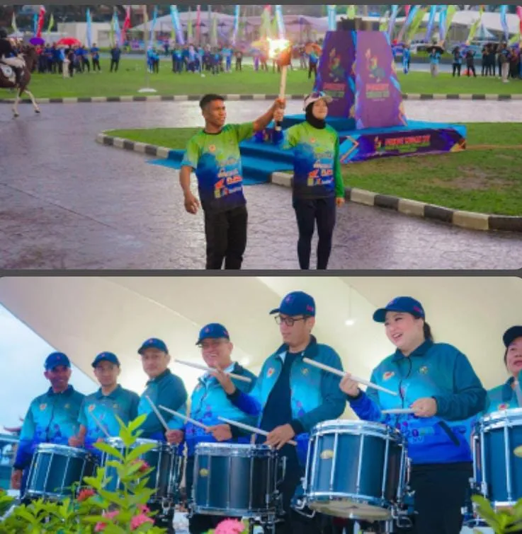 Api Porkot Berkobar, Rico Waas Beri Semangat Atlet Kota Medan