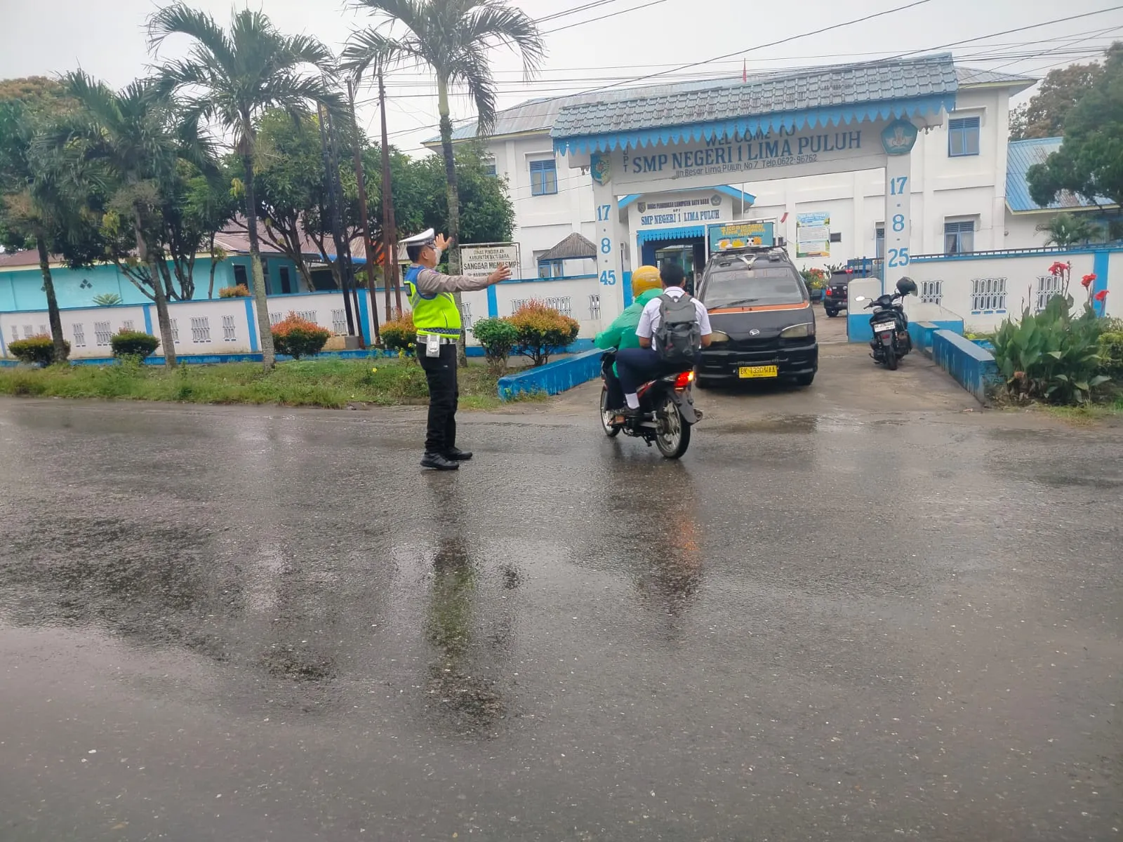 Sat Lantas Polres Batu Bara Gelar Pengaturan Lalu Lintas di Titik Padat Pagi Hari