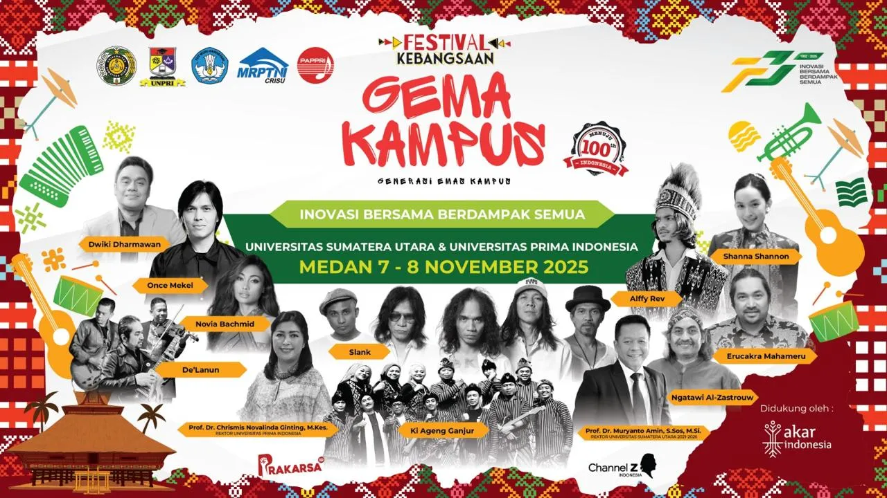 USU Tuan Rumah Festival Kebangsaan “GEMA KAMPUS”, Hadirkan Slank dan Fadli Zon