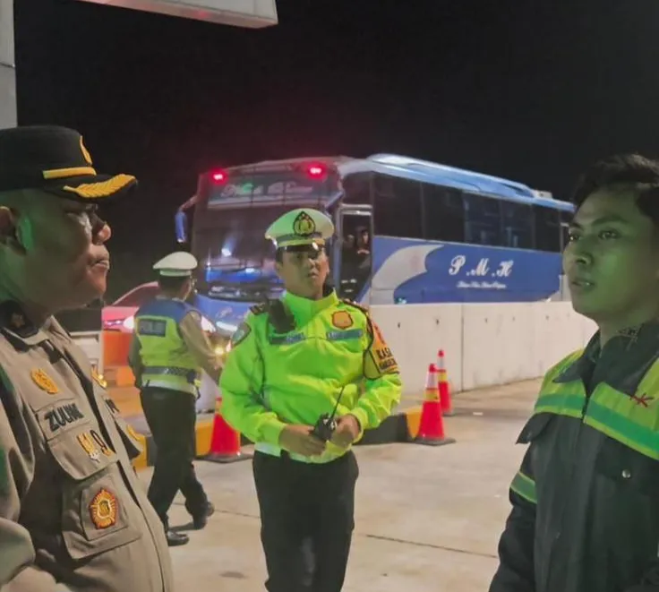 Patroli Malam Satlantas Batu Bara, Pantau Arus Mudik dan Imbau Keselamatan Pengendara