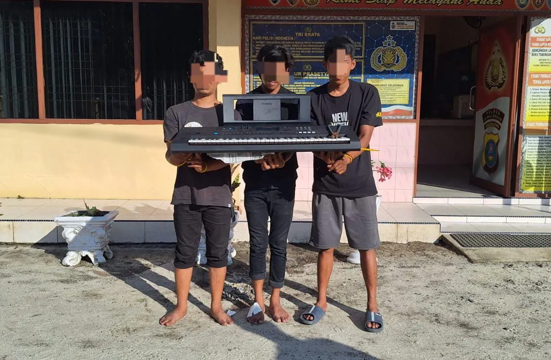 Kurang dari 24 Jam, Polsek Bangun Bekuk Tiga Pembobol Rumah Polwan