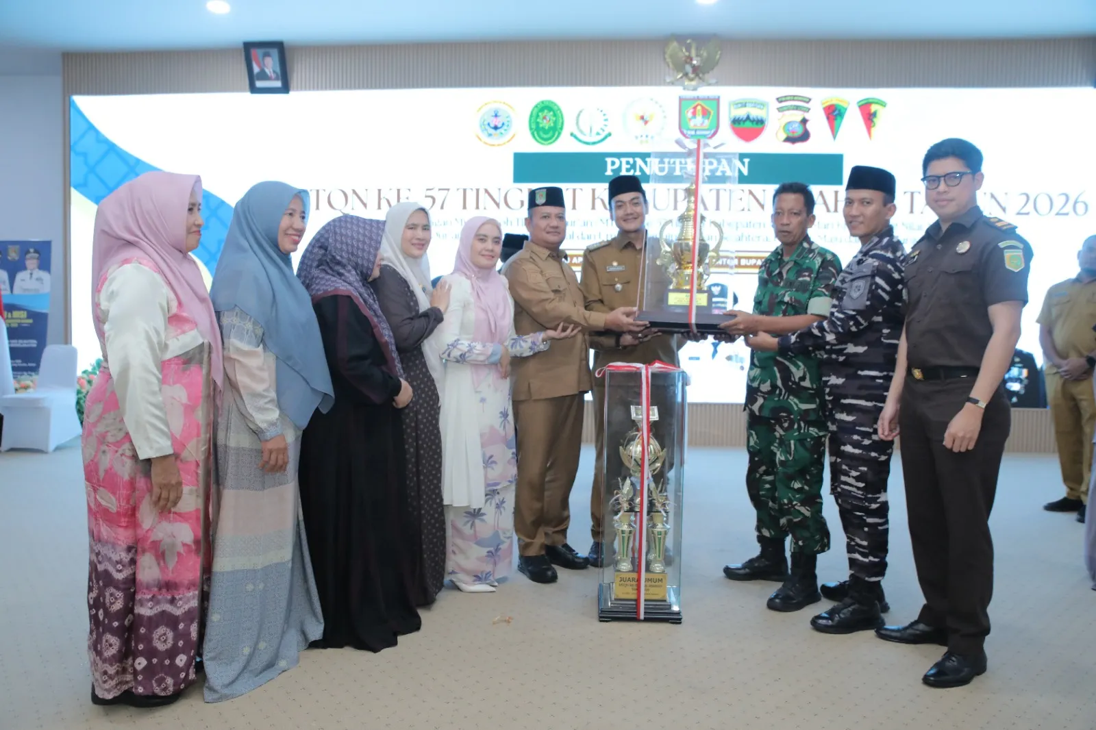 Kecamatan Kota Kisaran Barat Juara Umum MTQN Ke-57 Tingkat Kabupaten Asahan