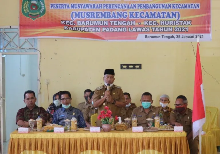 Wabup Zarnawi Buka Musrenbang Zona I Kecamatan Barumun Tengah dan Hiristak