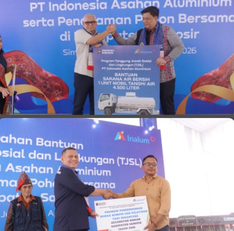 Dorong Pembangunan Berkelanjutan, INALUM Serahkan Bantuan TJSL di Samosir