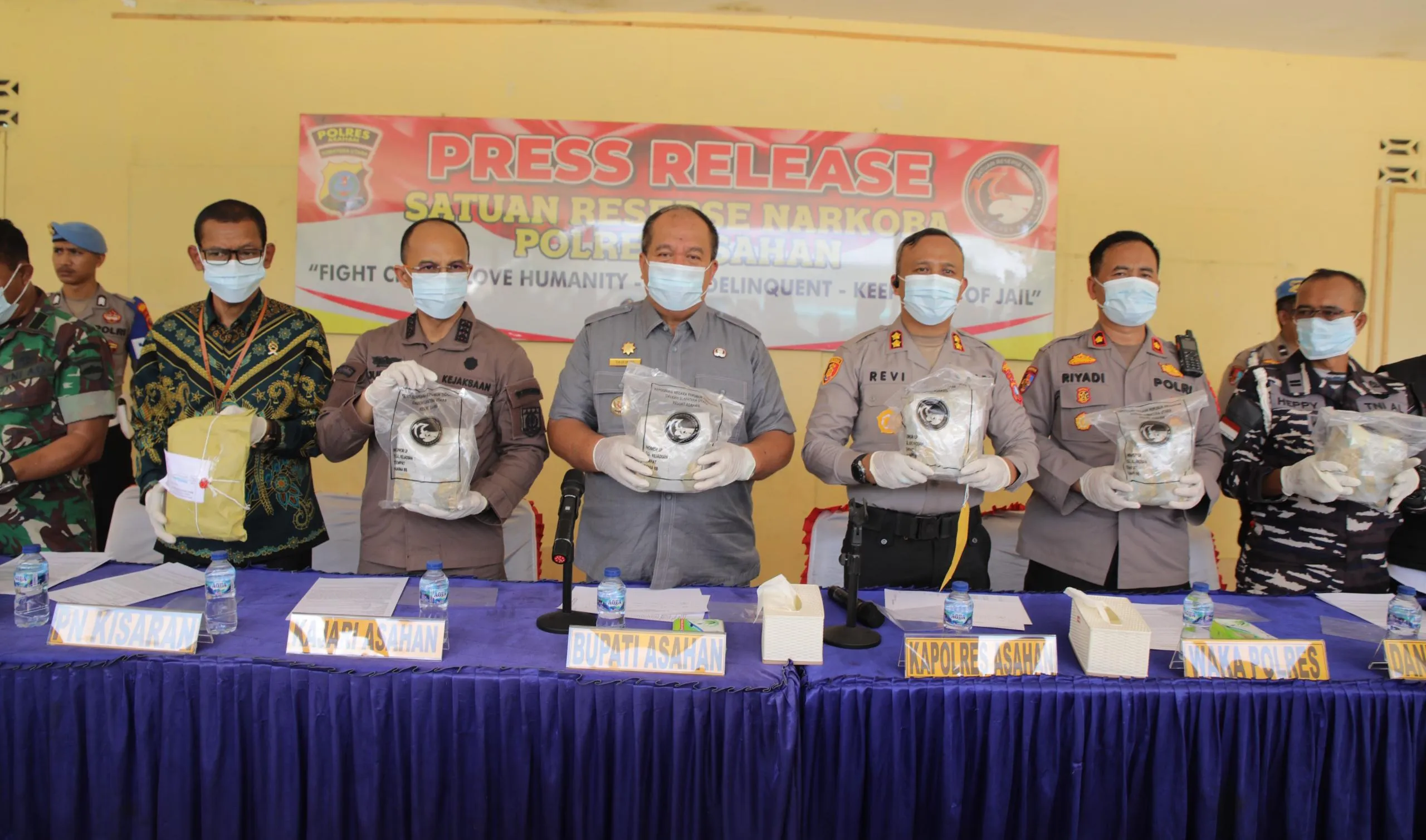 Berhasil Ungkap Penyelundupan Narkoba, Taufik Zainal Abidin Apresiasi Kinerja Polres Polres Asahan