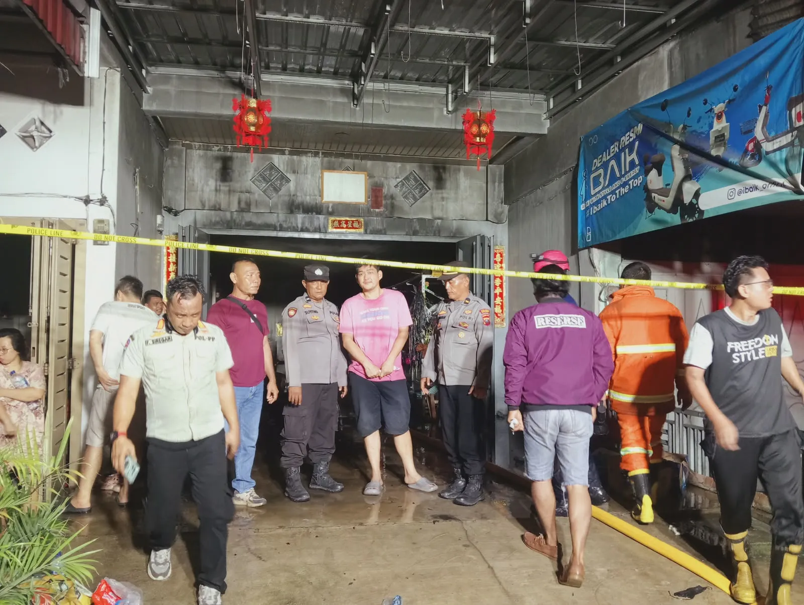 Ruko Penjual Sepeda di Indrapura Terbakar, Polisi Lakukan Penyelidikan