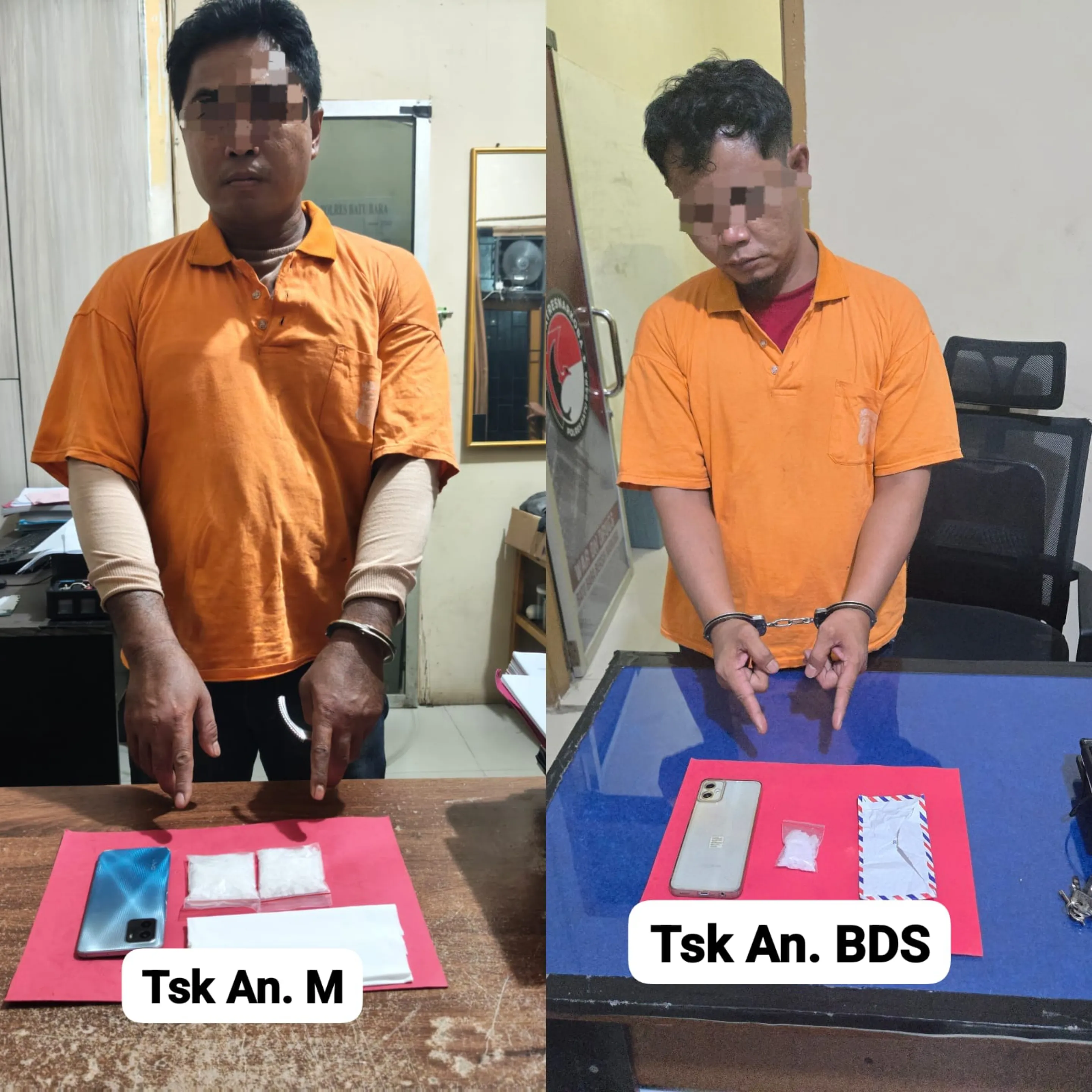 Dua TO Operasi Antik Toba Diciduk, Satresnarkoba Batu Bara Sita Puluhan Gram Sabu
