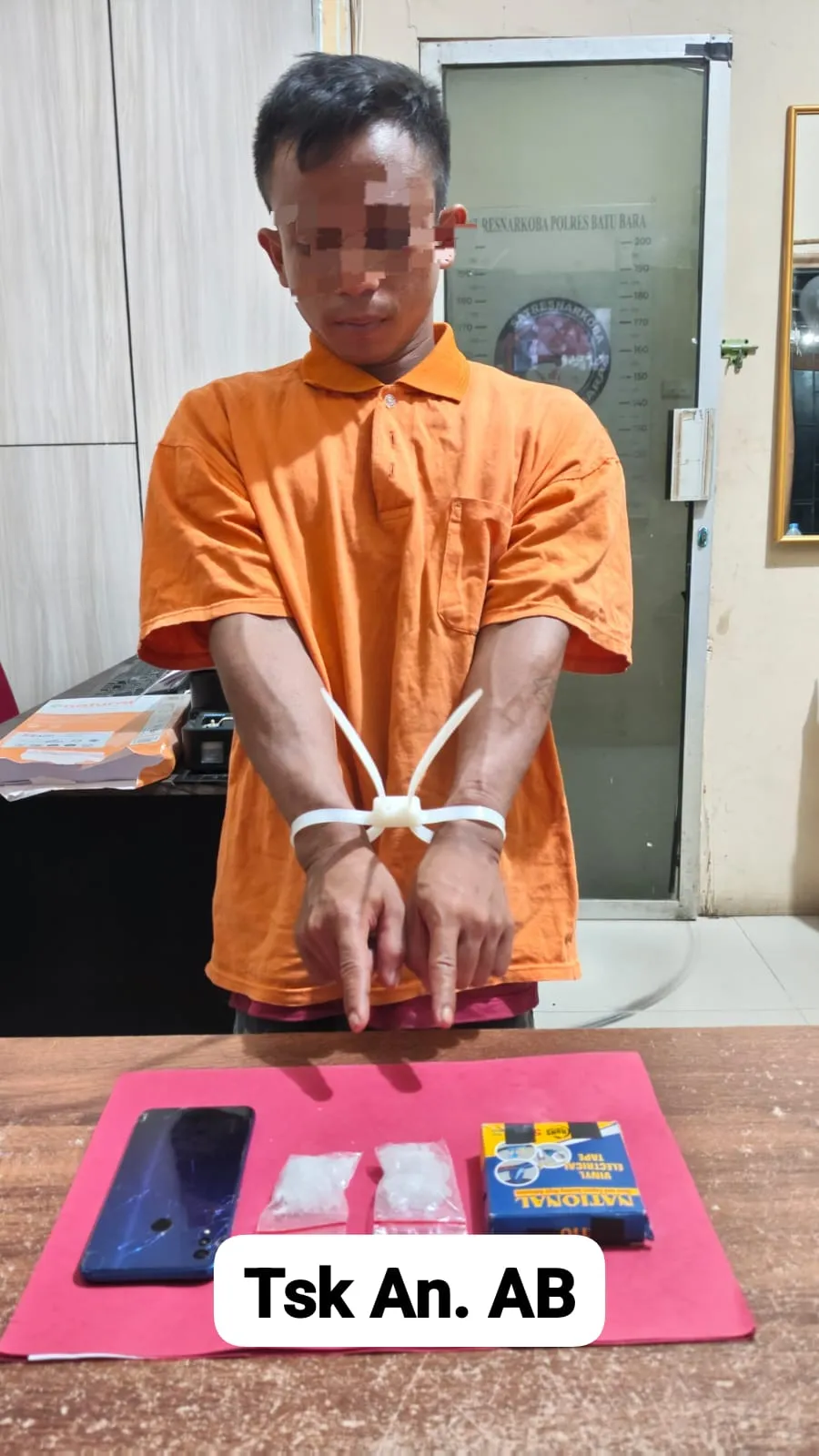 Polres Batu Bara Tangkap Pengedar Sabu di Exit Tol Indrapura, Barang Bukti Hampir 20 Gram