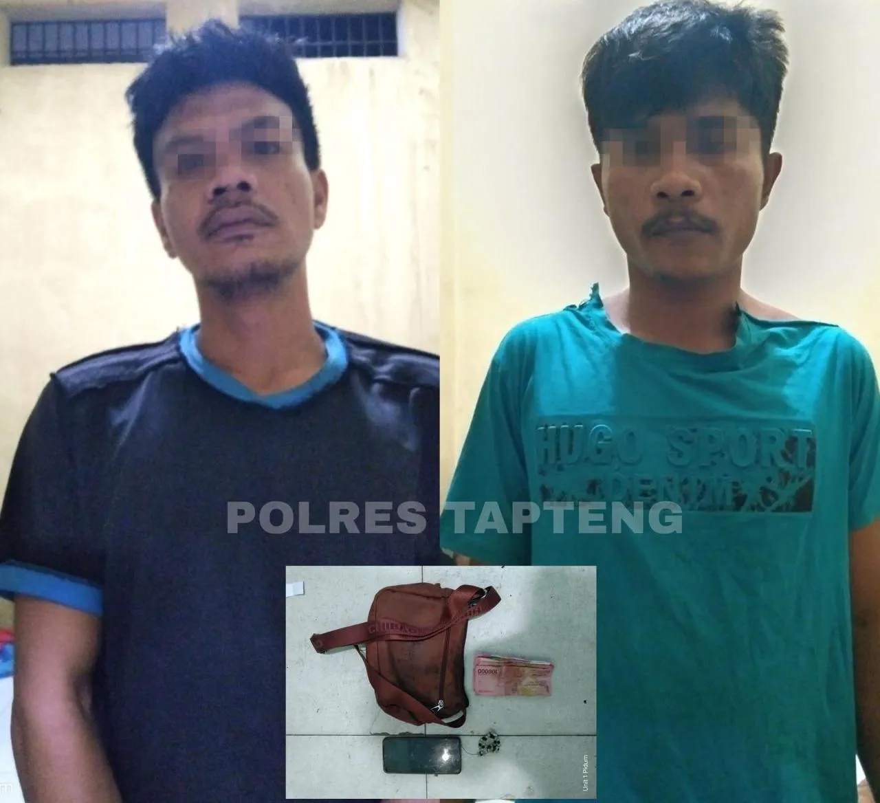 Polres Tapanuli Tengah Ringkus Dua Pelaku Jambret di Desa Aek Horsik