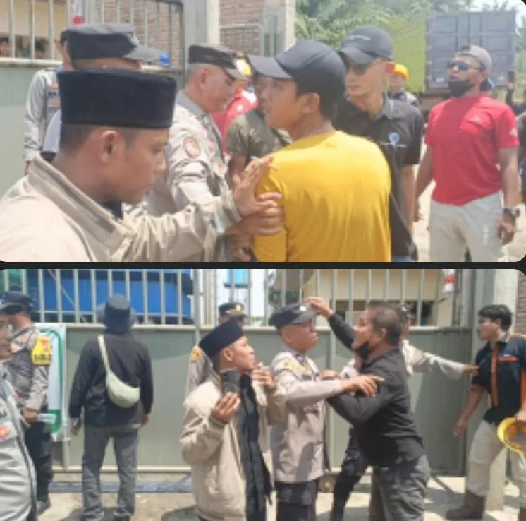 Diduga Belum Mempunyai Ijin dan Amdal, Gemapi Demo PT SAS, Nyaris Adu Jotos