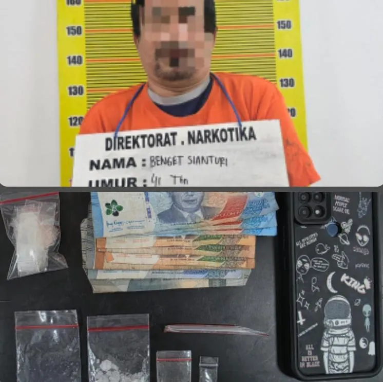 Pengedar Sabu di Medan Barat Diciduk Saat Layani Pembeli 4 Paket Sabu Disita