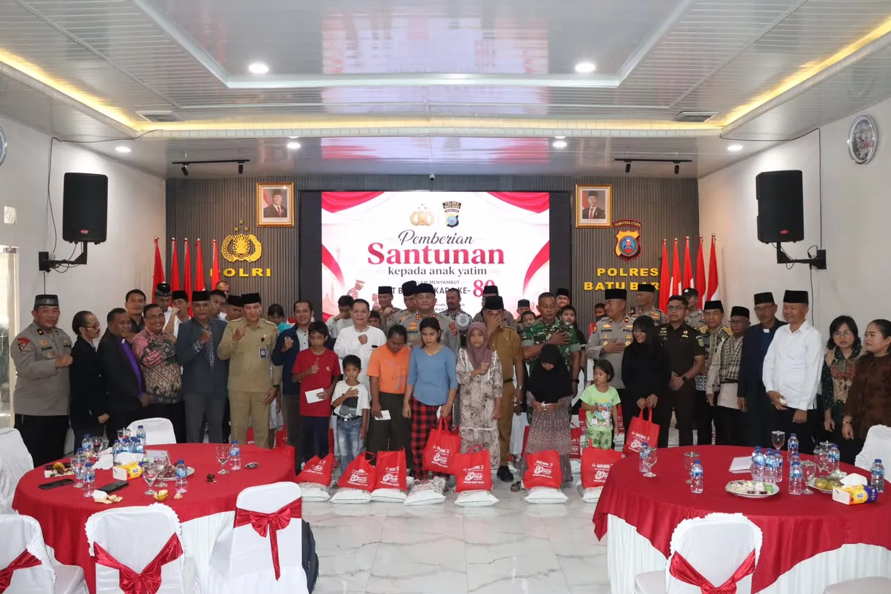 Sambut Hari Bhayangkara ke-80, Polres Batu Bara Gelar Doa Lintas Agama dan Santuni Anak Yatim