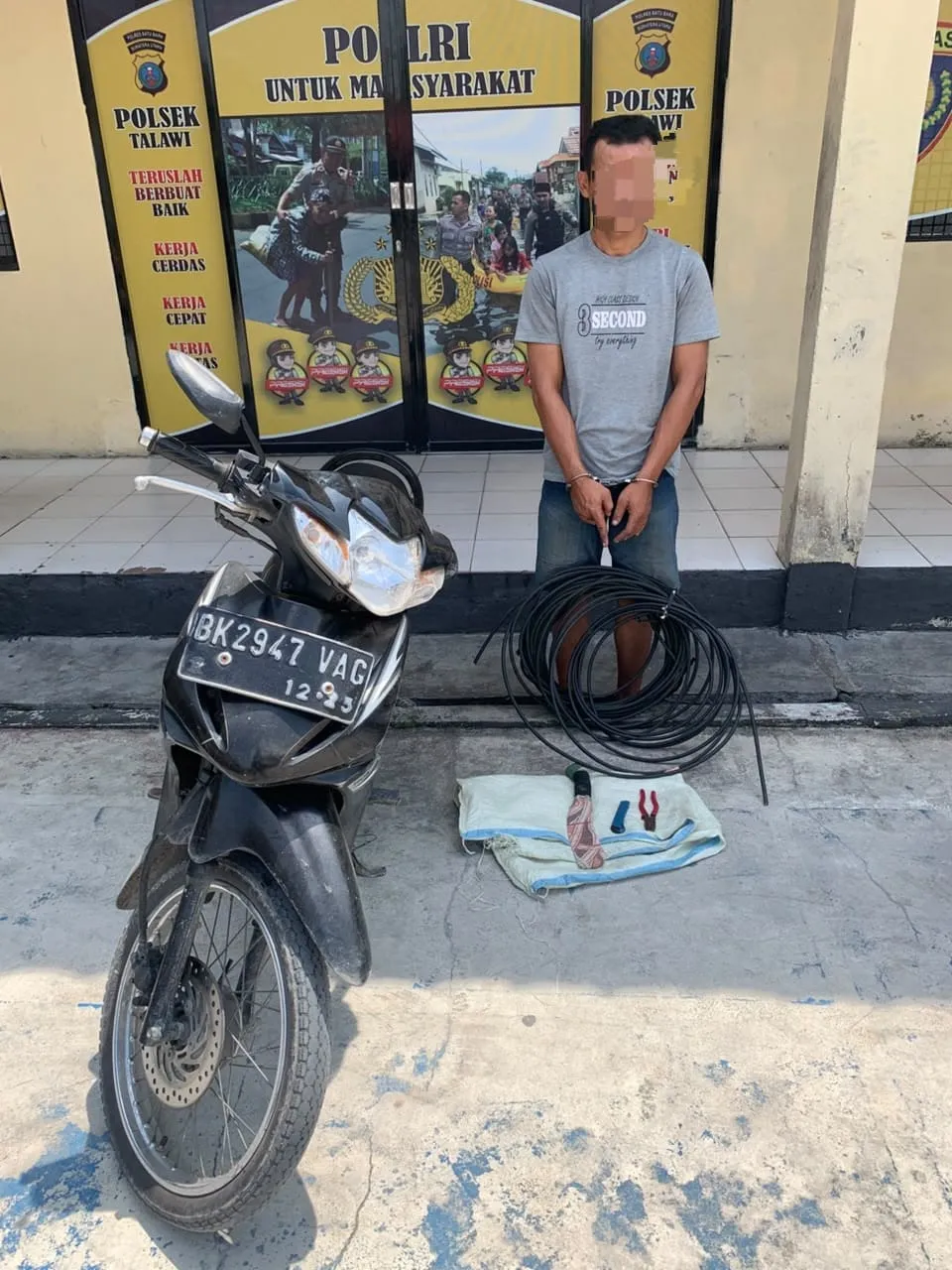 Polisi Ringkus Pencuri Kabel Tower di Batu Bara, Satu Pelaku Lain Masih Diburu