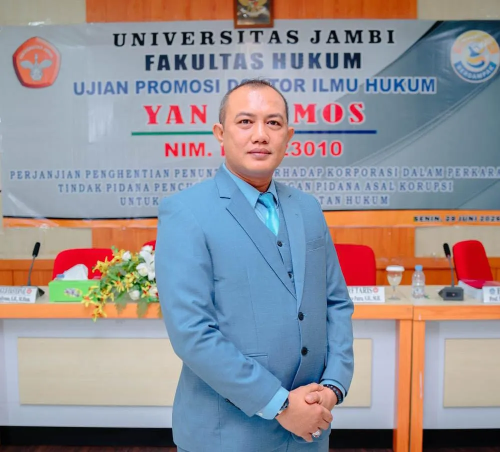 SAH!!  Yan Patmos Plt Kalapas Narkotika Langkat Raih Gelar Doktor Ilmu Hukum