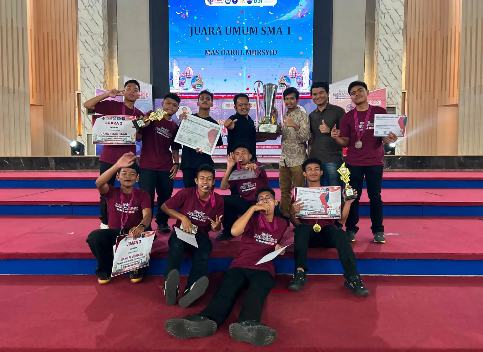 Langkah Pasti Ukir Prestasi, Santri Darul Mursyid Raih Juara Umum 1 Olimpiade SHSO Tingkat Nasional 2026