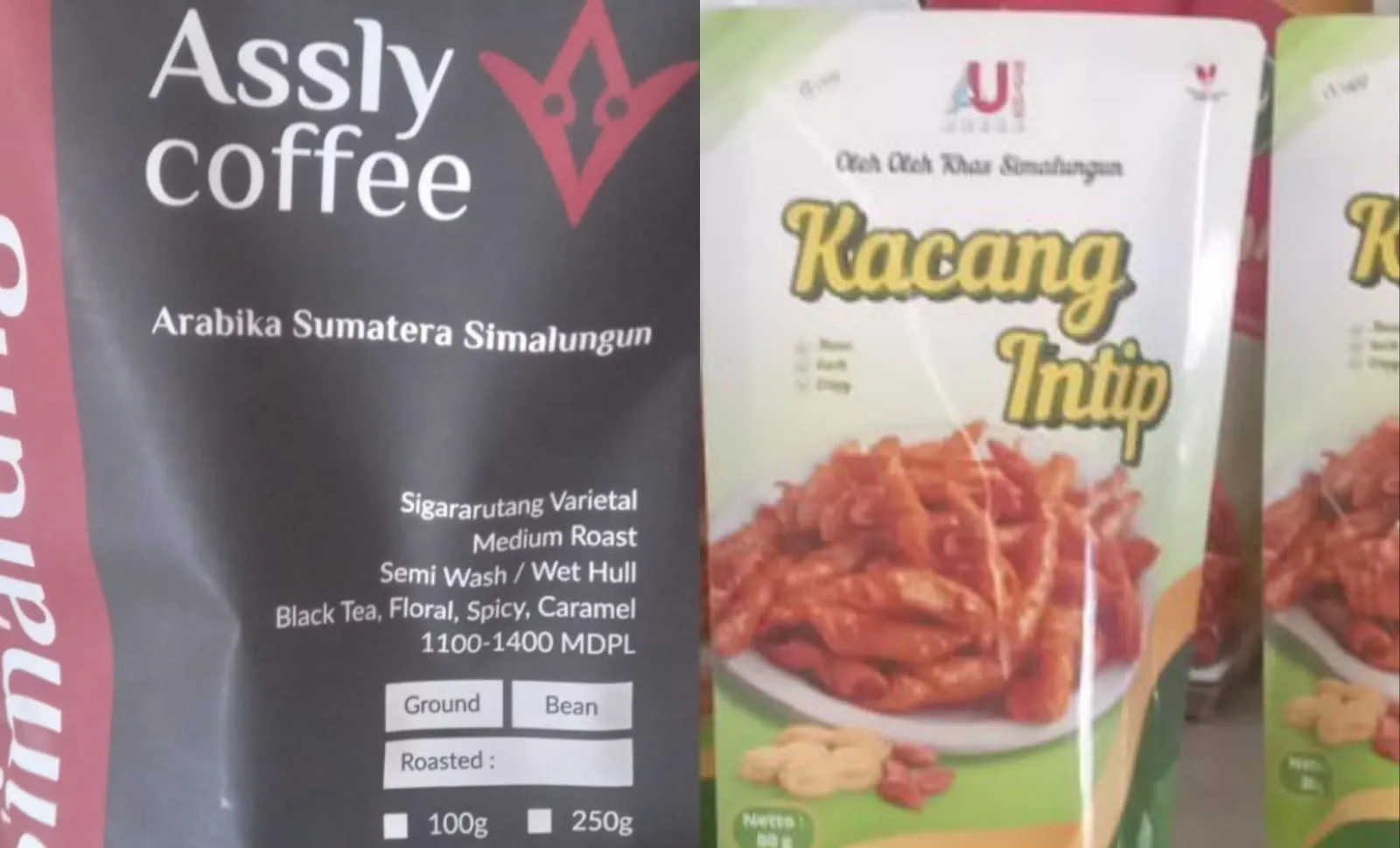 Kopi Ateng Arabica Sigararutang, Kacang Intip, Permen Jahe Merah di Paviliun Simalungun