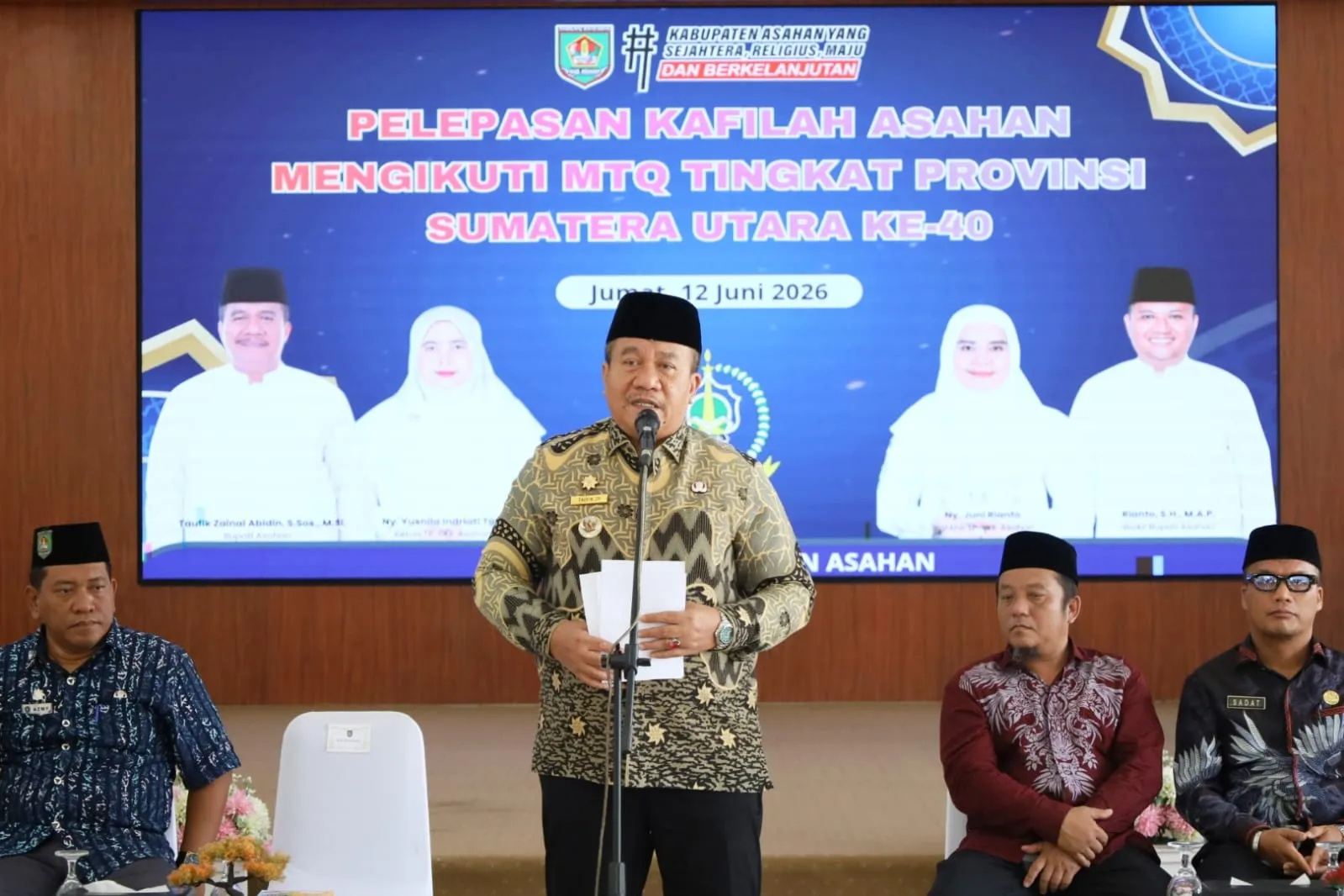 60 orang Kafilah Kabupaten Asahan Mengikuti MTQ Ke-40 Tingkat Provinsi Sumut