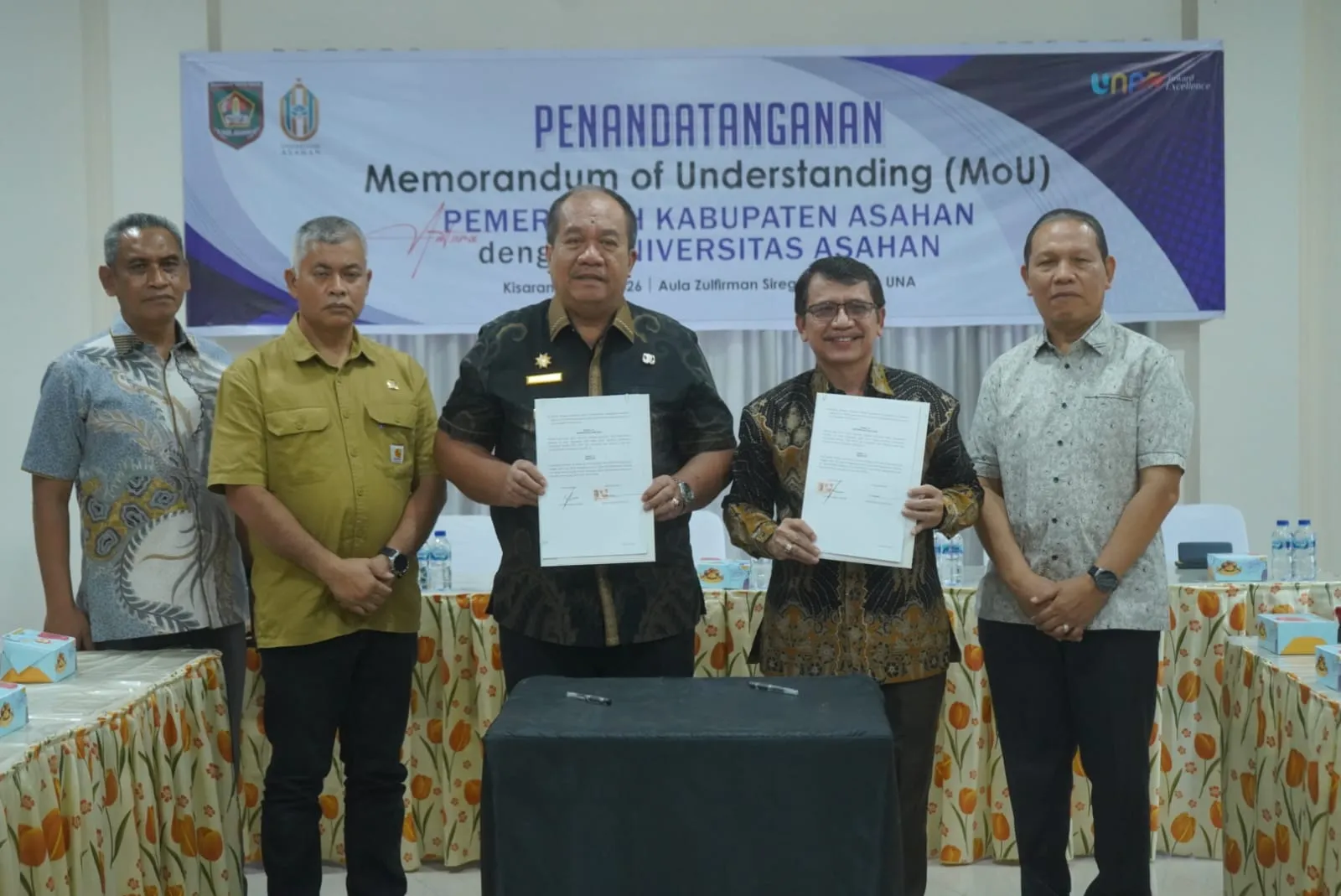 Pemkab Asahan dan UNA Tandatangani MoU