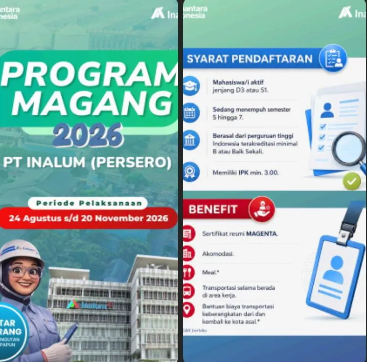 INALUM Buka Program Magang 2016,Kesempatan Talenta Muda Belajar Langsung di Industri Strategis Nasional