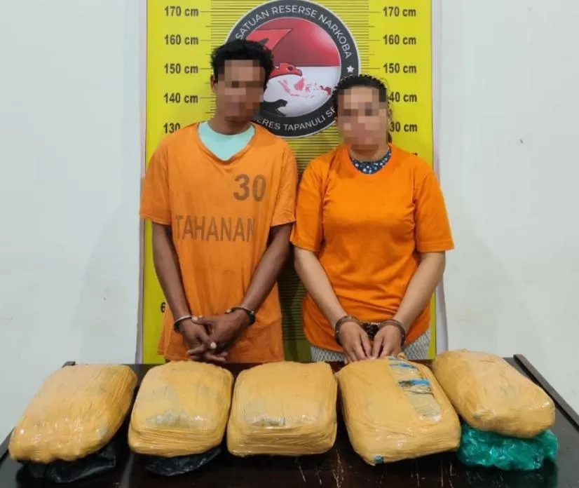 Peredaran 5 Kilo Ganja Digagalkan di Tapanuli Selatan
