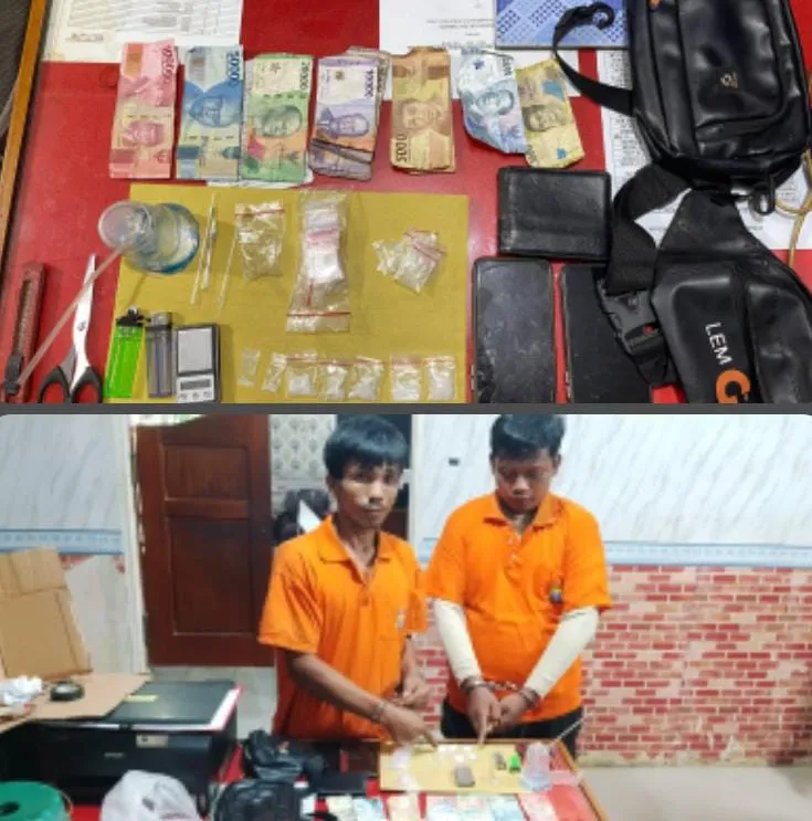 Petugas Menyaru Sebagai Along Along.Bandar SS beserta Barbut Diciduk Reskrim Polsek Airputih