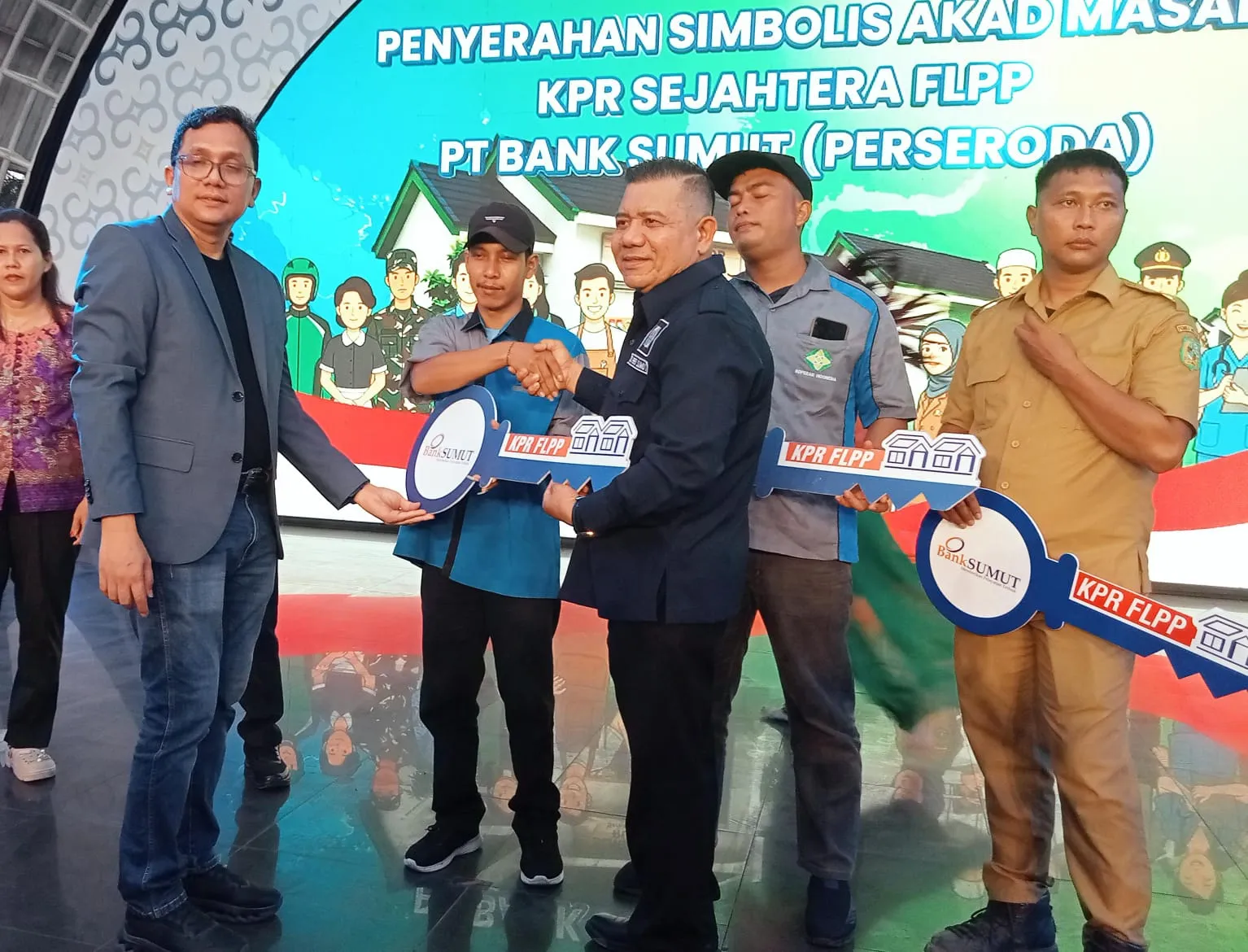 Bank Sumut Gelar Akad Massal KPR Sejahtera FLPP "Rumah Subsidi Menyala" di PRSU