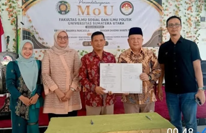 Yayasan DWP Sumut Gandeng FISIPOL USU Dorong Inovasi dan Tingkatkan Mutu Pendidikan