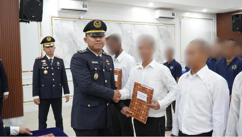 32 Warga Binaan Rutan Kelas I Medan Langsung Bebas