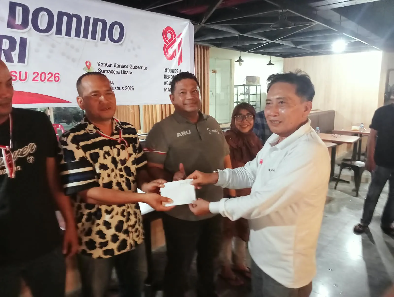 BSK-Dicki Juara Turnamen Domino HUT 81 RI Forum Wartawan Pemprov Sumut