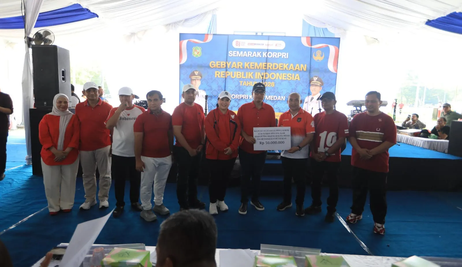 Aksi Solidaritas Pemko Medan,Terkumpul Bantuan Rp.50 Juta Korban Bencana