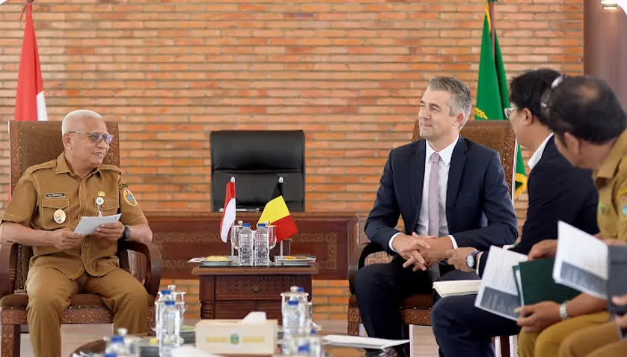 Wagub Surya Tawarkan Potensi Investasi Sumut kepada Dubes Belgia